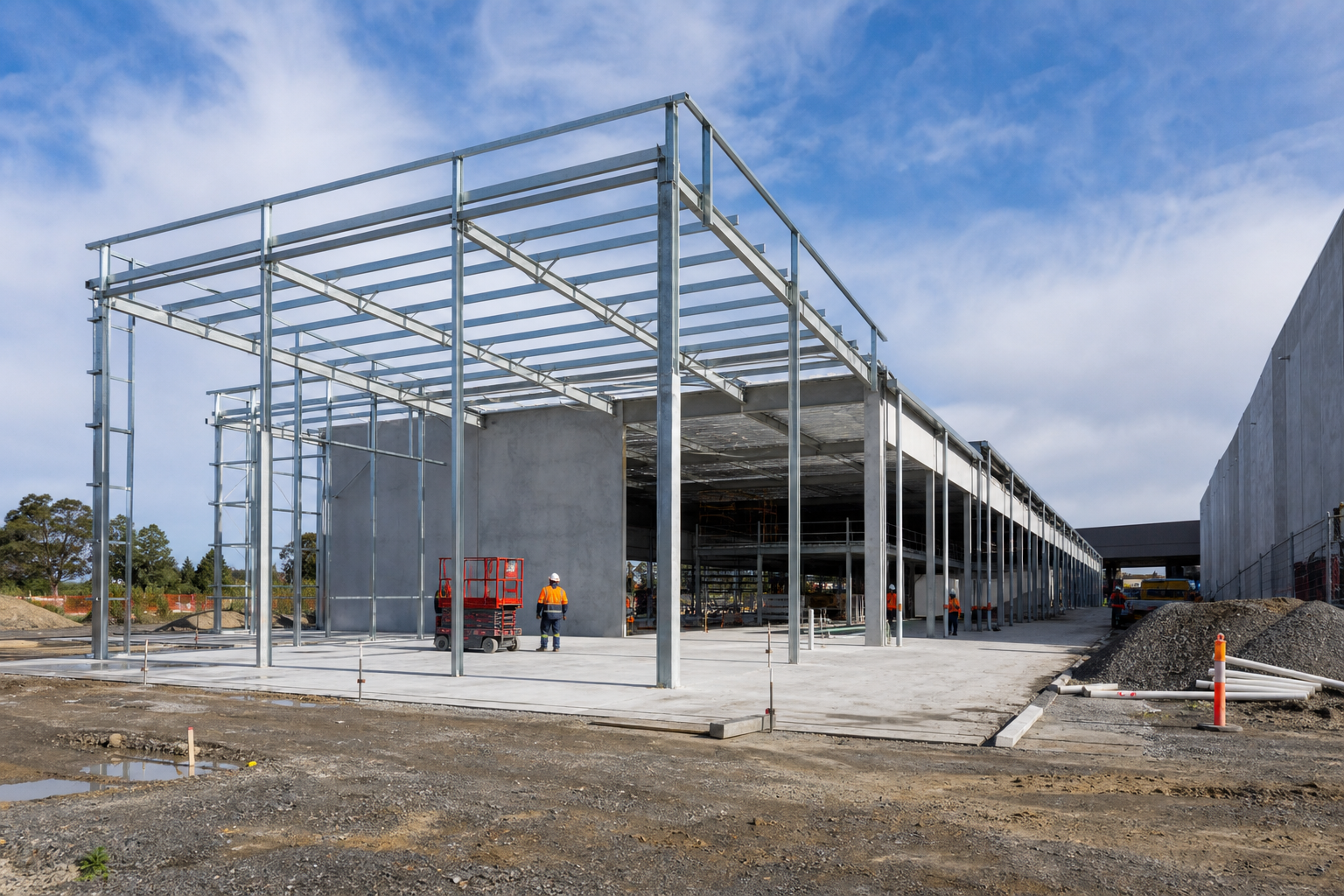 Industrial annex construction